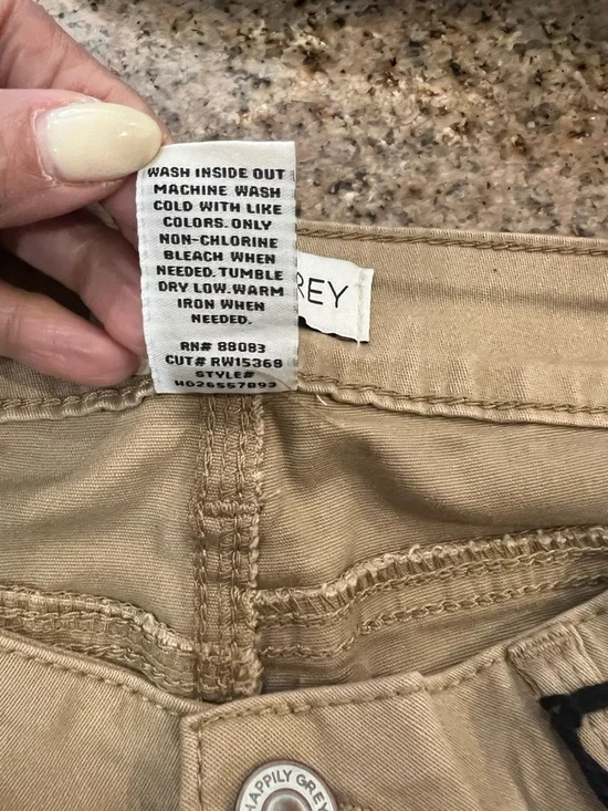 Happily Grey High Rise Flare Jeans Size 7/28 NWT Tan Stretch Denim - Picture 5 of 6